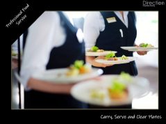 Carry Serve and Clear Plates