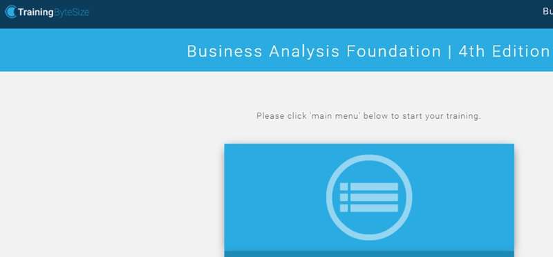 Business Analysis Foundation - 4th Edition (eLearning course)