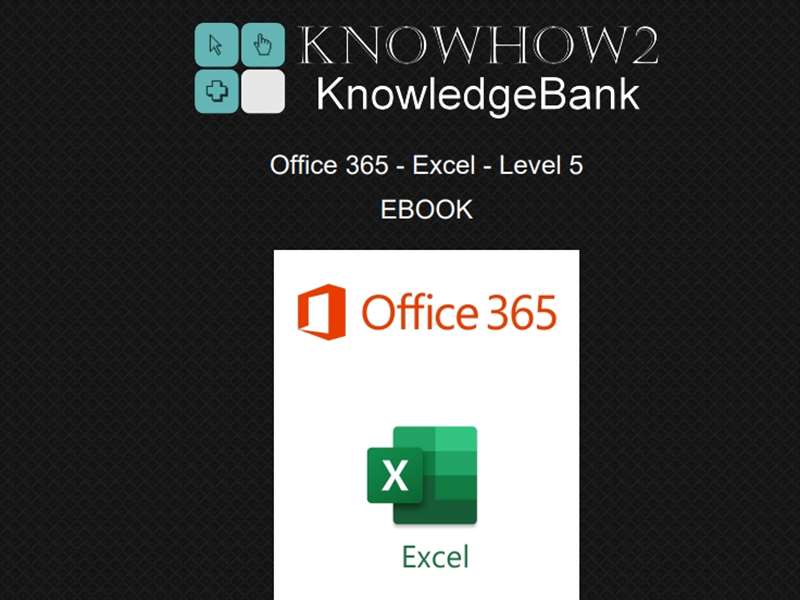 Office 365 - Excel 2019 - Level 5