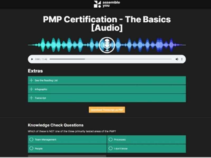 PMP Certification - The Basics