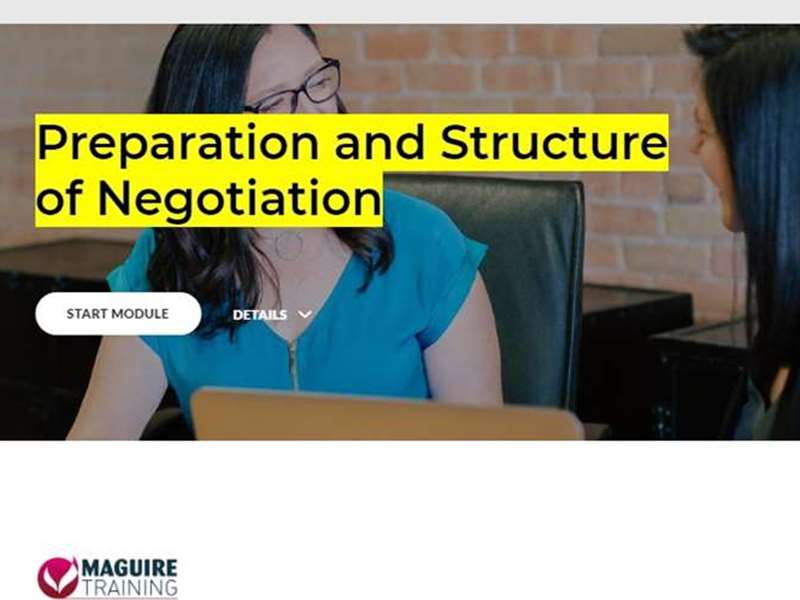 Preparation and Structure of Negotiation