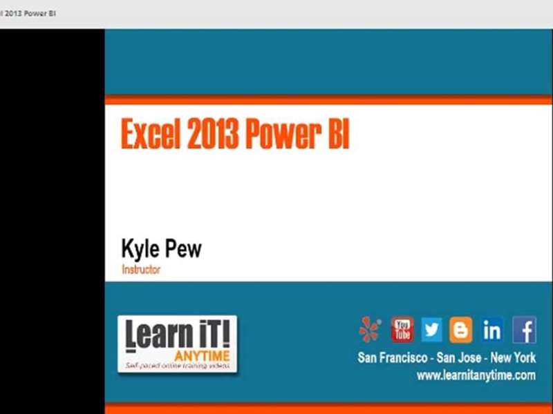 Excel 2013 Power BI