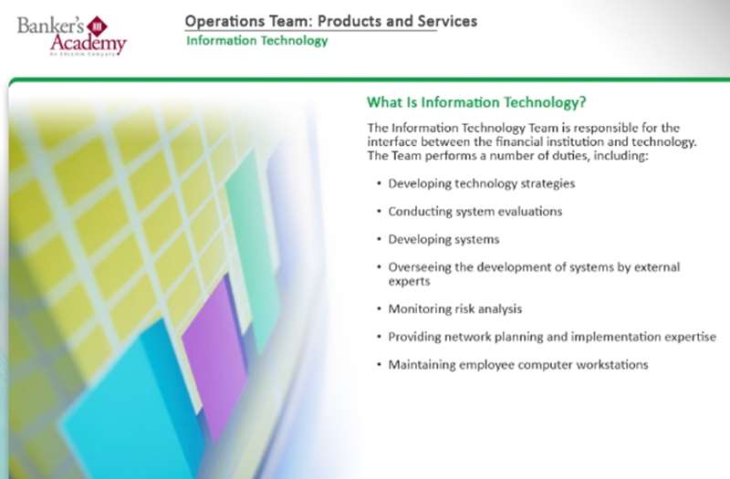 The Operations Team: Products and Services