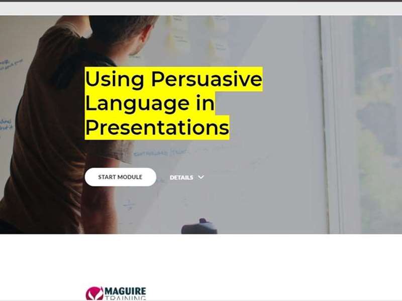 Using Persuasive Language in Presentations