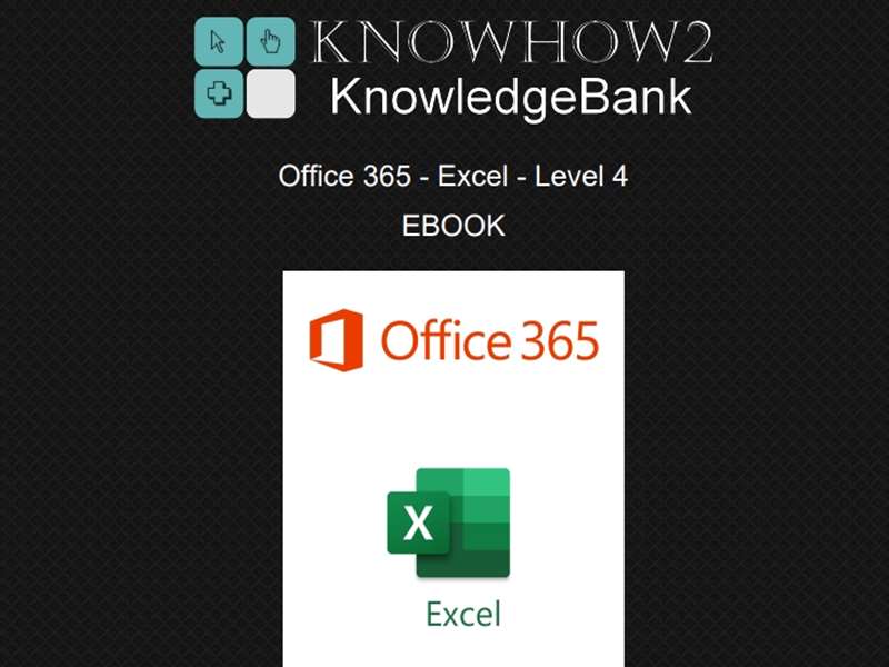 Office 365 - Excel 2019 - Level 4