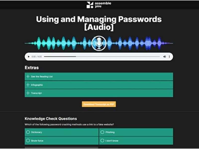 Using and Managing Passwords