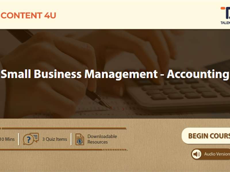 Small Business Management - Accounting