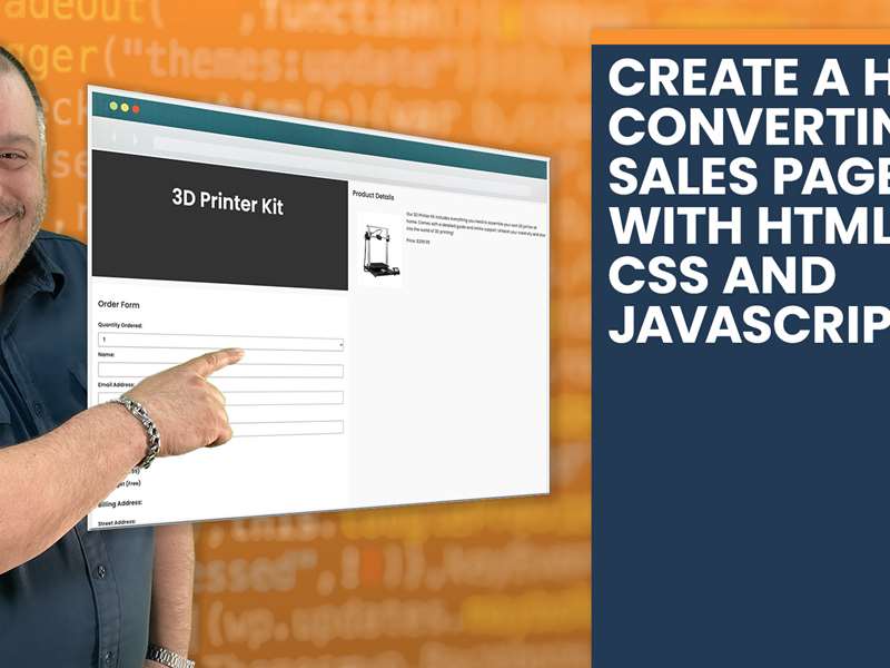 Create a High Converting Sales Page with HTML, CSS and JavaScript