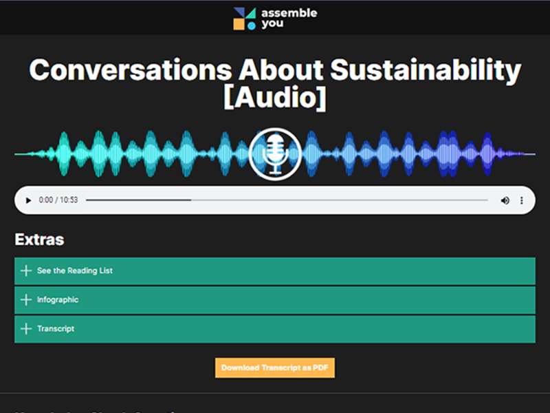 Conversations About Sustainability