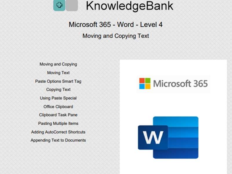 Microsoft 365 - Word - Level 4
