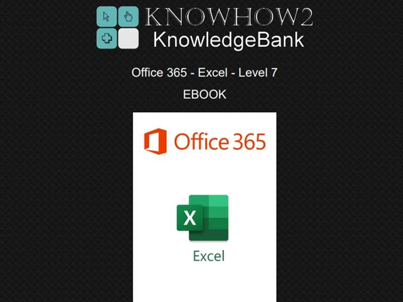 Office 365 - Excel 2019 - Level 7
