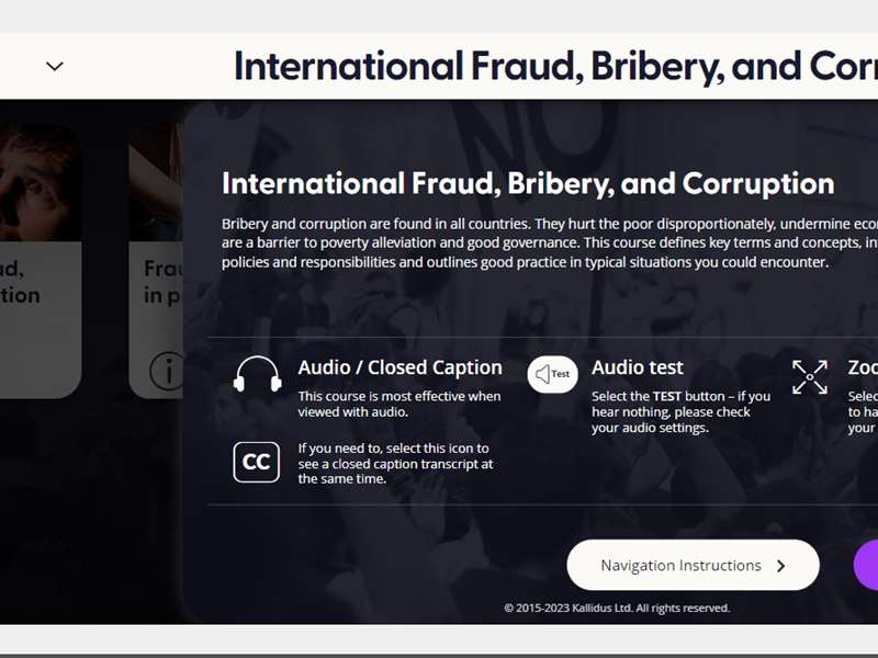 International Fraud, Bribery, and Corruption