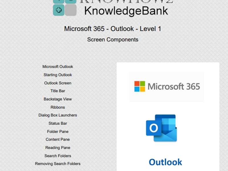 Microsoft 365 - Outlook - Level 1