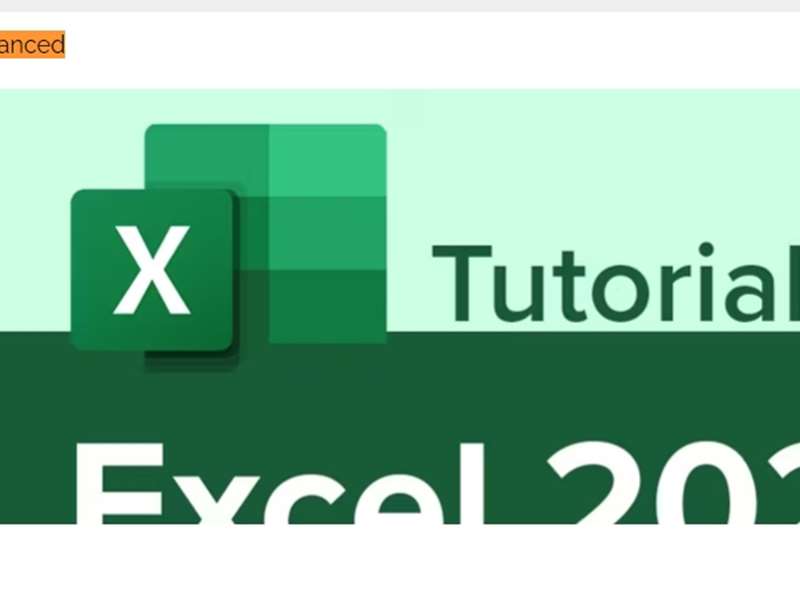 Excel 2021 Advanced