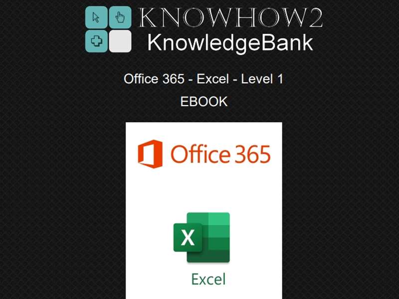 Office 365 - Excel 2019 - Level 1