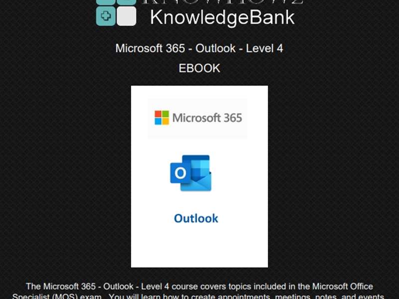 Microsoft 365 - Outlook - Level 4
