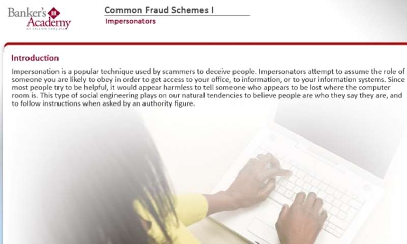 Common Fraud Schemes I