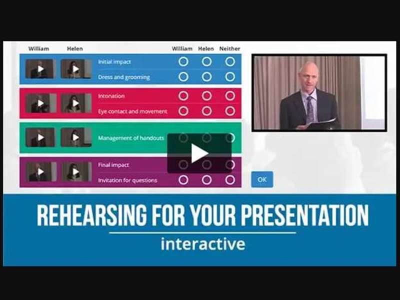 Rehearsing for Your Presentation