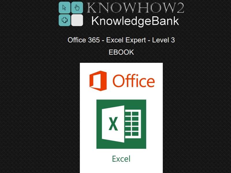 Office 365 - Excel 2019 Expert - Level 3