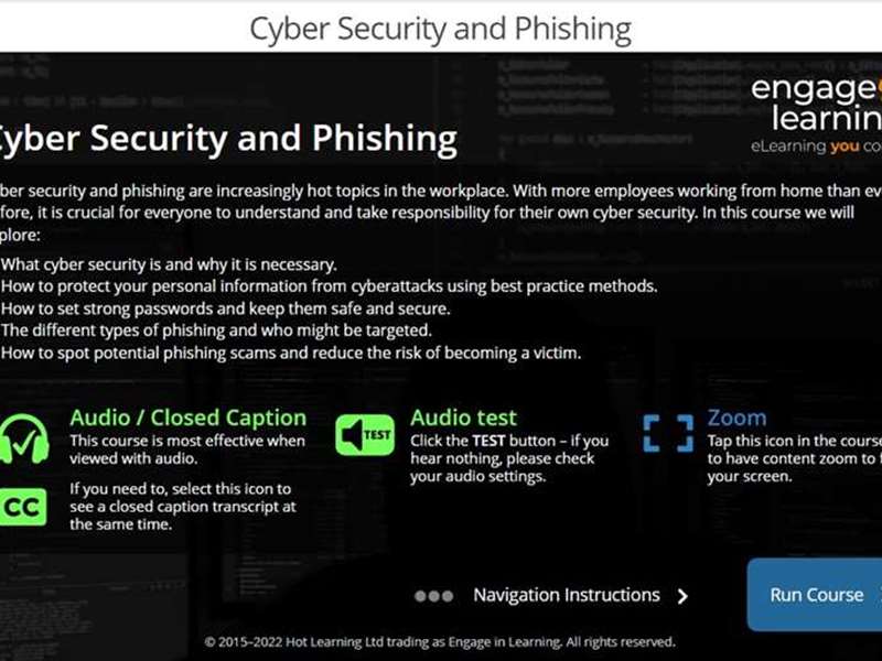 Cyber Security and Phishing