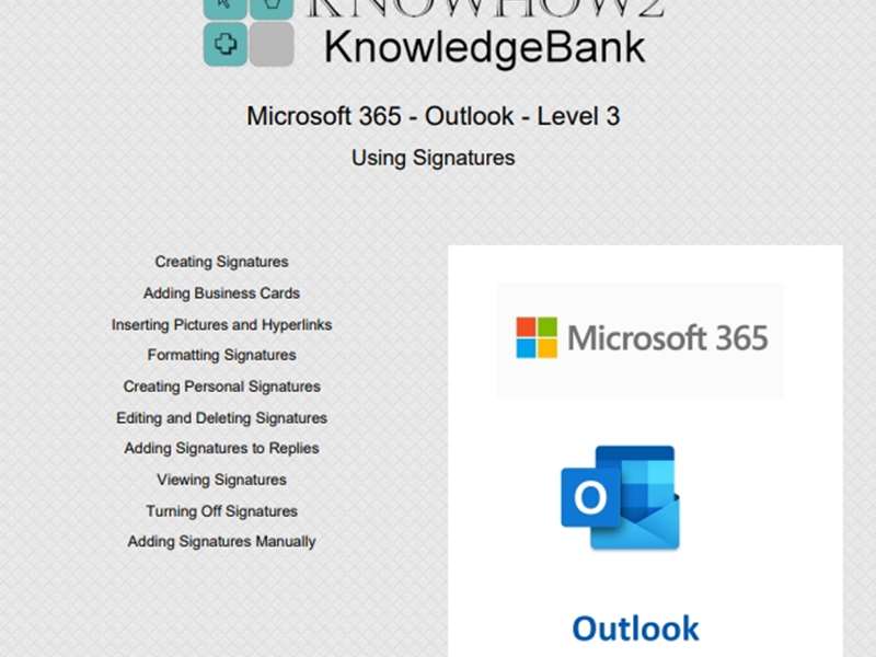 Microsoft 365 - Outlook - Level 3