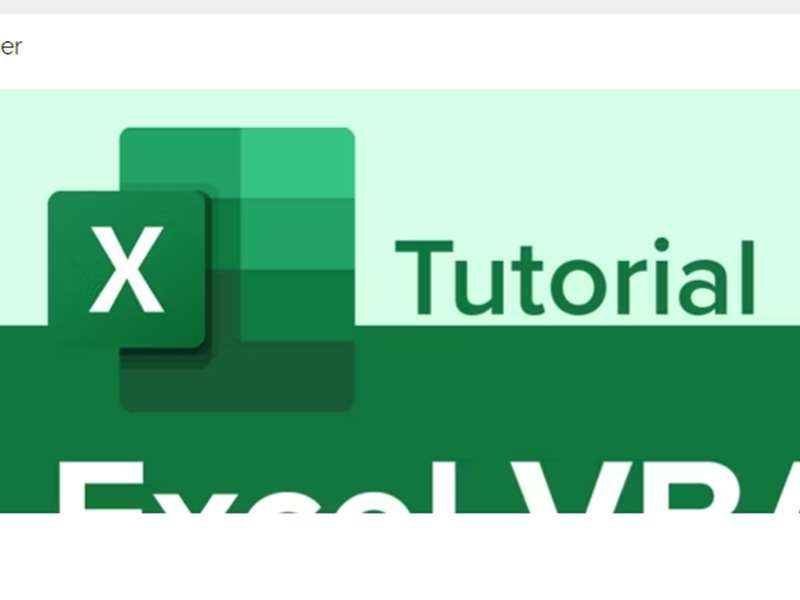 Excel 2016 VBA Beginner