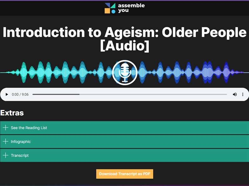 Introduction to Ageism: Older People