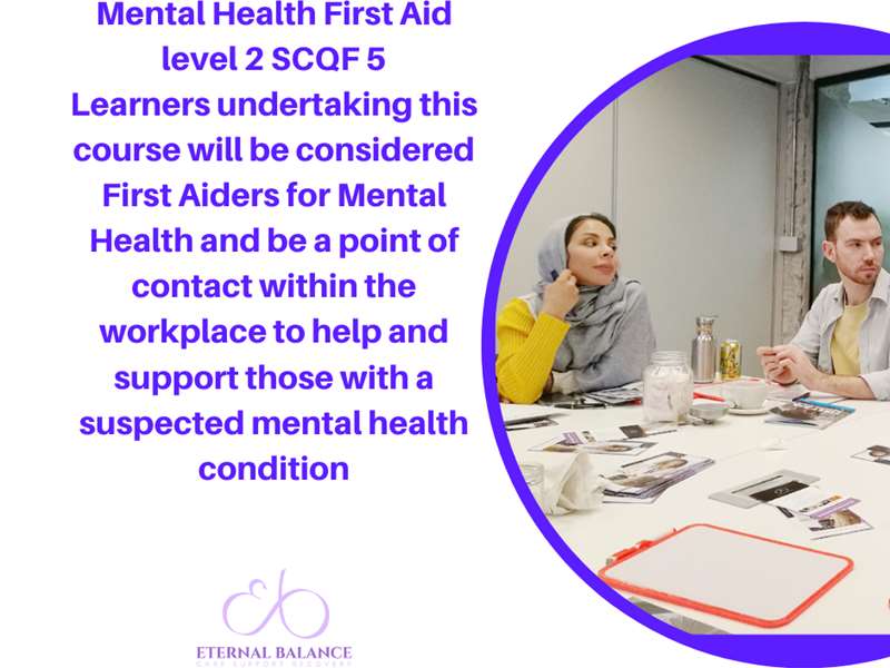 Mental Health First Aid Level 2 / SCQF 5 