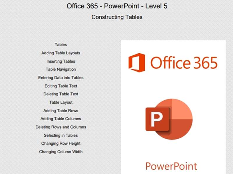 Office 365 - PowerPoint 2019 - Level 5