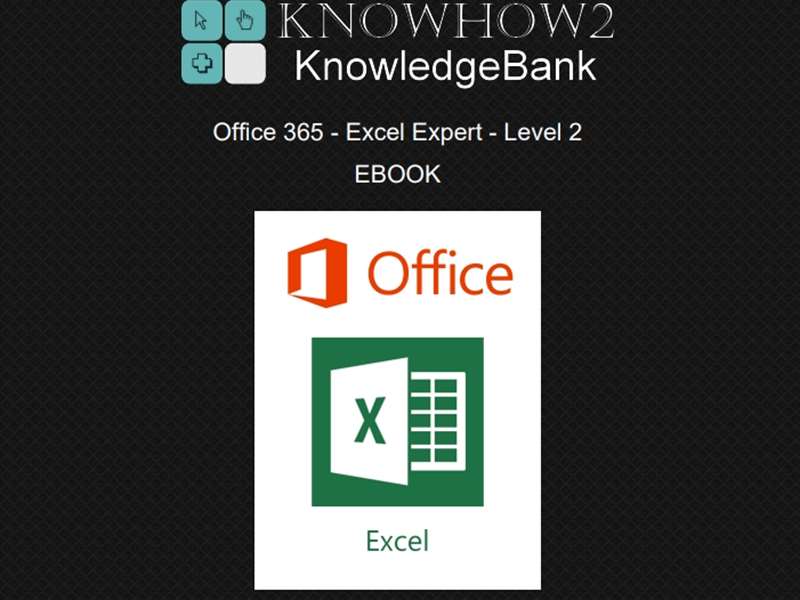 Office 365 - Excel 2019 Expert - Level 2