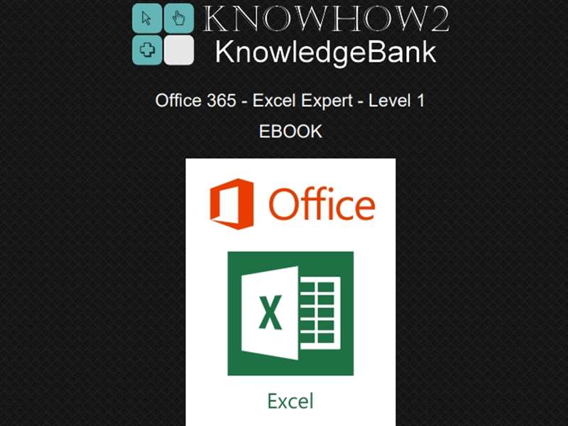 Office 365 - Excel 2019 Expert - Level 1