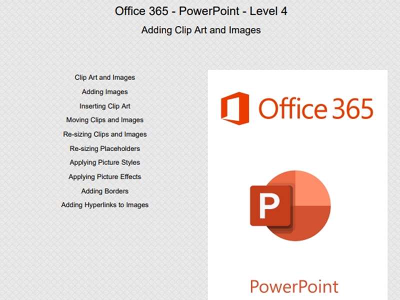 Office 365 - PowerPoint 2019 - Level 4