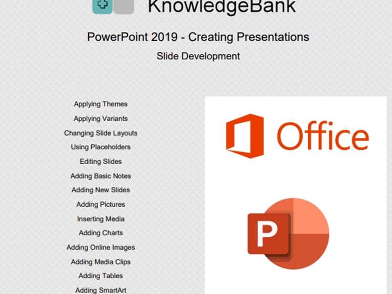 PowerPoint 2019 - Level 2 - Creating Presentations