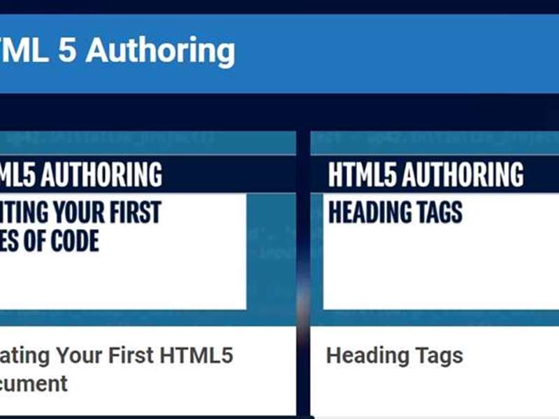 HTML 5 Authoring