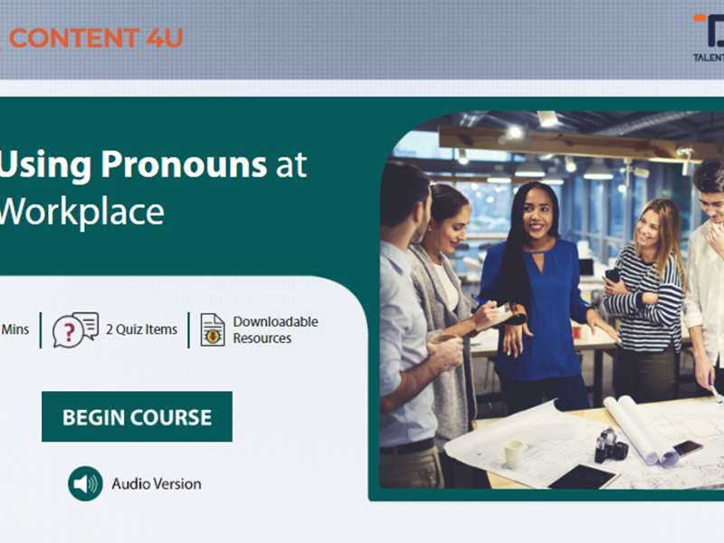 Using Pronouns at Workplace