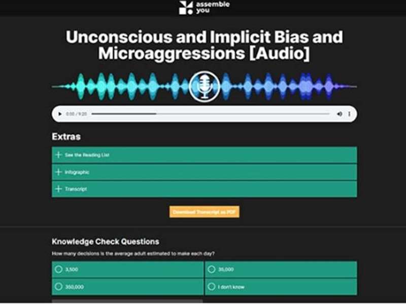 Unconscious and Implicit Bias and Microaggressions