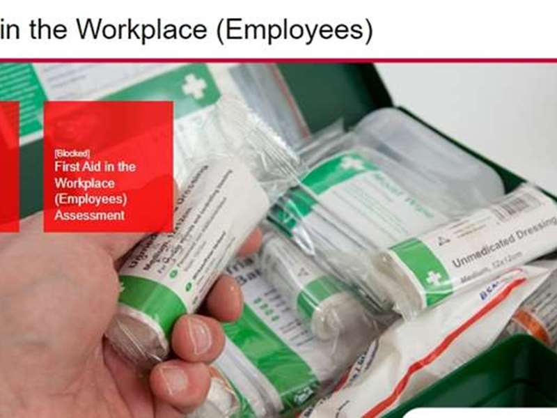 First Aid in the Workplace (Managers)