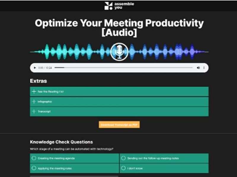 Optimize Your Meeting Productivity