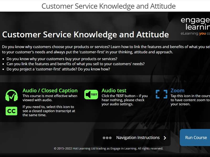 Customer Service Knowledge and Attitude
