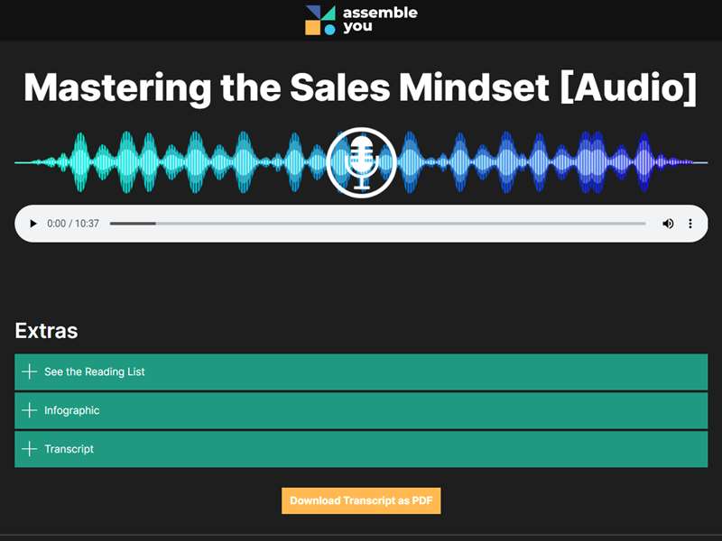 Mastering the Sales Mindset