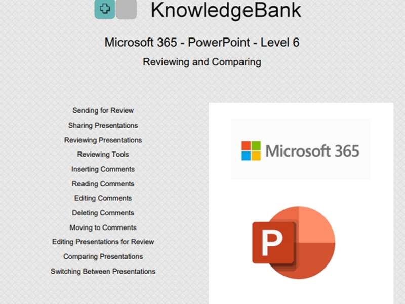 Microsoft 365 - PowerPoint - Level 6
