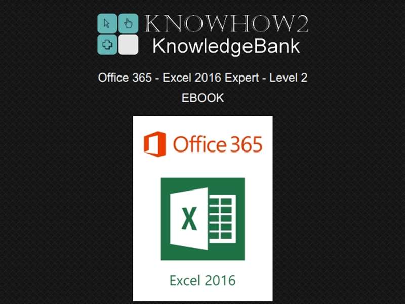 Office 365 - Excel 2016 Expert - Level 2