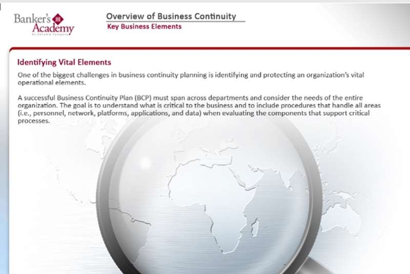 Overview of Business Continuity