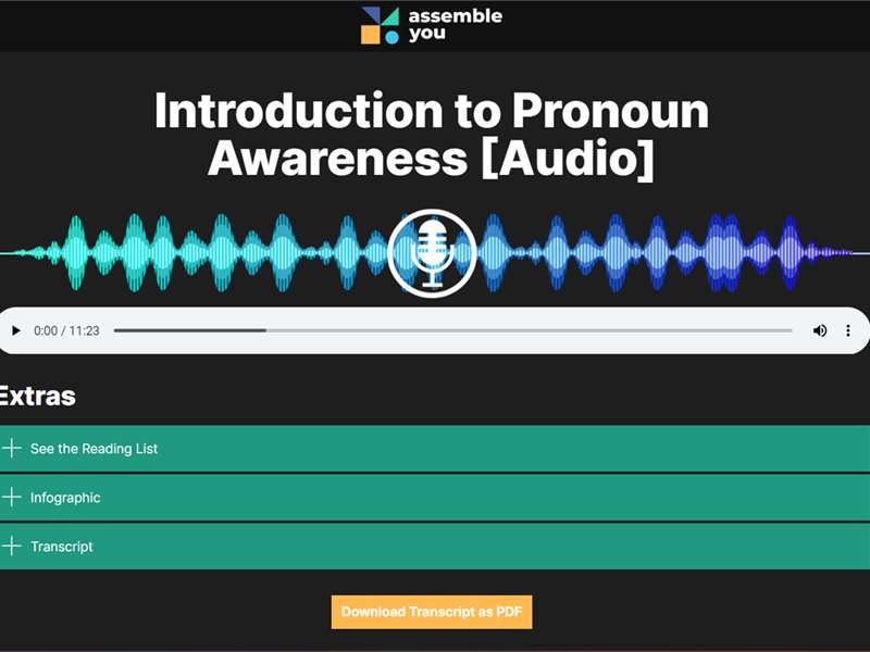 Introduction to Pronoun Awareness