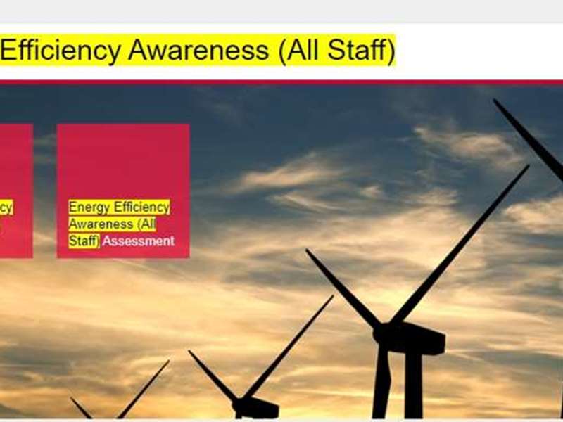 Energy Efficiency Awareness (All Staff)