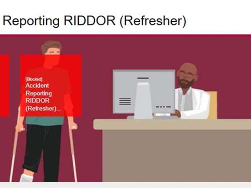Accident Reporting RIDDOR (Refresher)