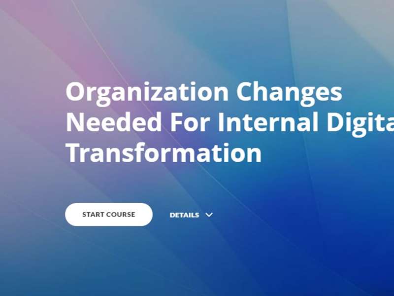 Organization Changes Needed For Internal Digital Transformation