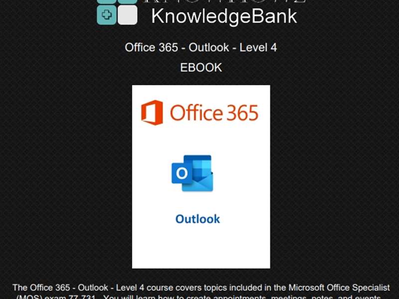 Office 365 - Outlook 2019 - Level 4