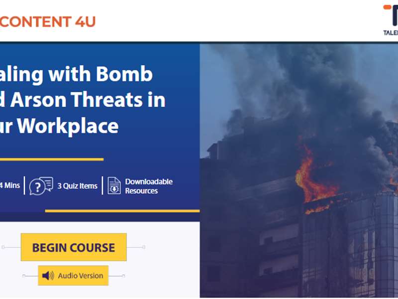Dealing with Bomb and Arson Threats in your Workplace