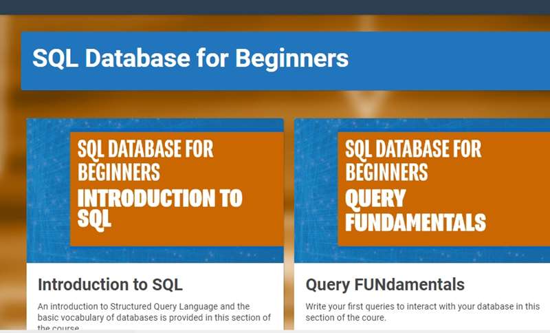 SQL Database for Beginners